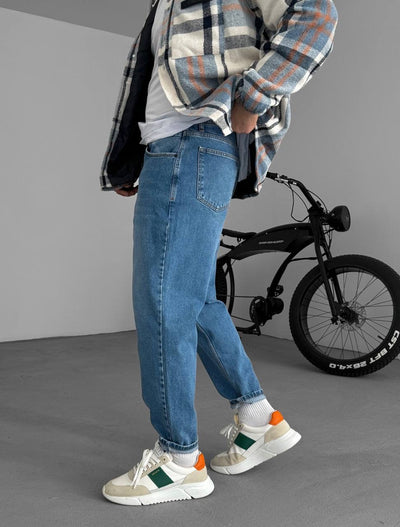 BOYFRIEND JEANS - WASHED BLUE