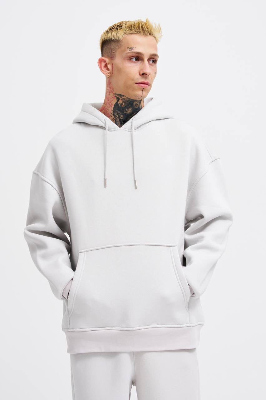 OVERSIZE BASIC HOODIE - SPACE GREY