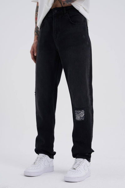 LOOSE FIT JEANS - BLACK