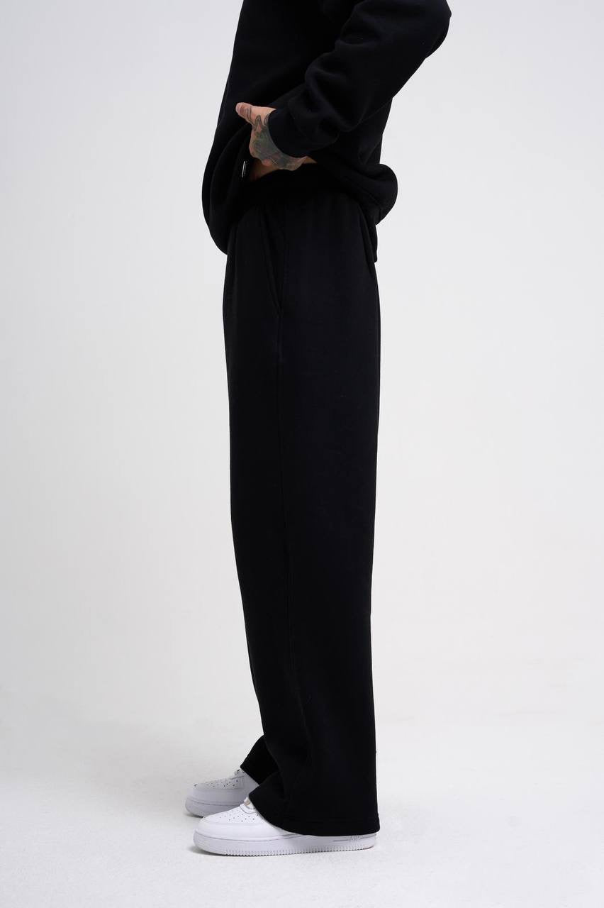 BAGGY BASIC PANTS - BLACK