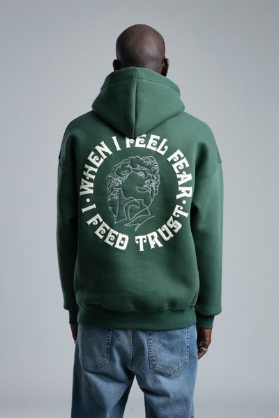 FEEL FREE OVERSIZED HOODIE - GREEN