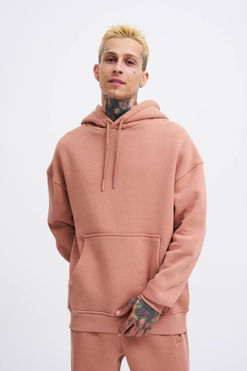 OVERSIZE BASIC HOODIE - COPPER