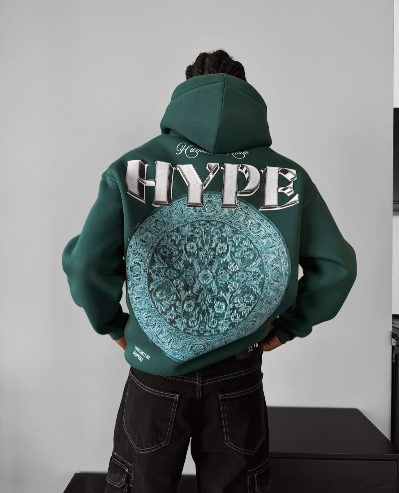 OVERSIZE HYPE HOODIE - GREEN