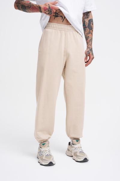 BASIC DIAGONAL JOGGER  - BEIGE