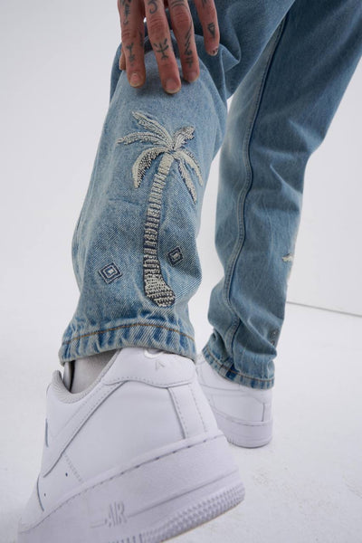 LOOSE FIT JEANS - LIGHT BLUE