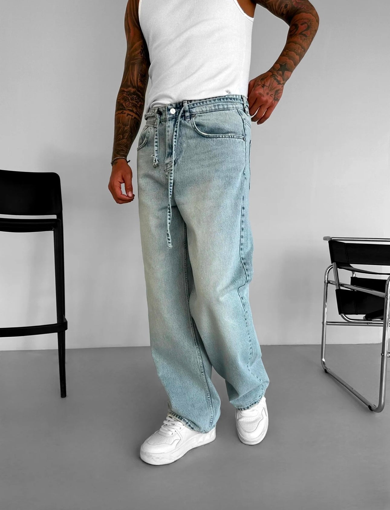 BAGGY JEANS FADED BLUE